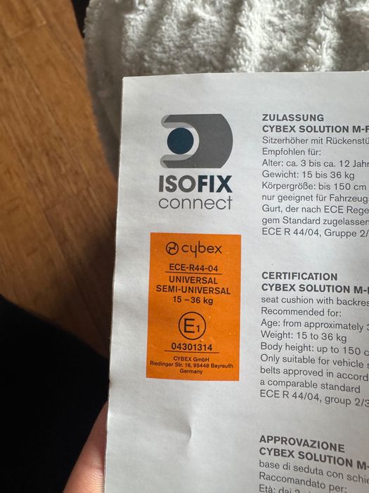 Fotelik samochodowy Cybex