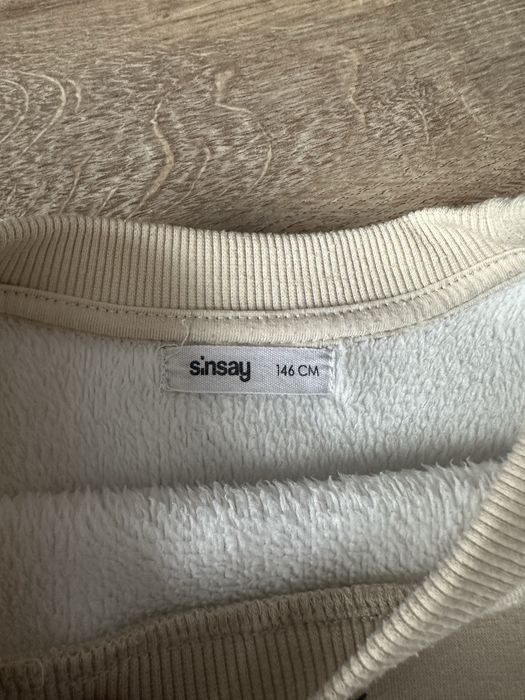 Sinsay dres 146 spodnie bluza 140 komplet set dresy
