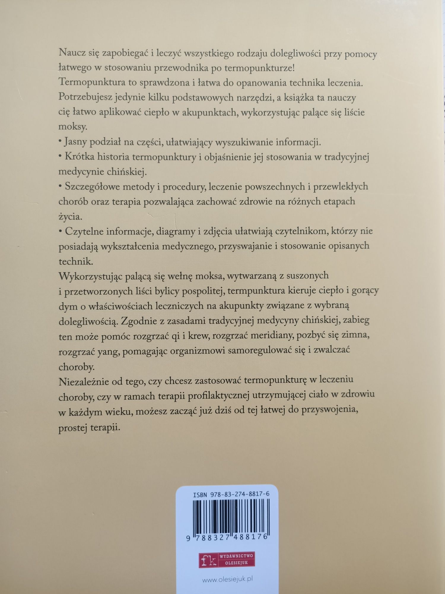 Moksa moksybucja moksoterapia - Ilustr. przewodnik po termopunkturze