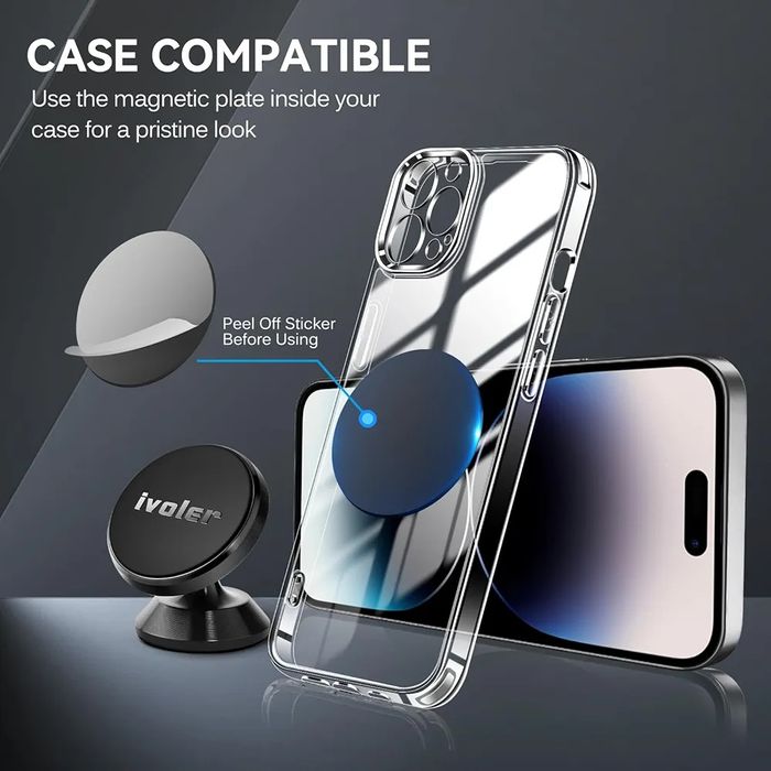Ivoler zestaw 2 uchwytów magnetycznych na telefon do samochodu