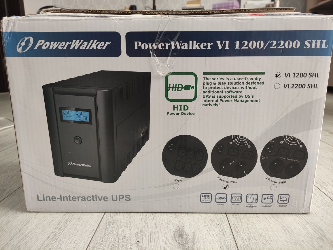 ДБЖ PowerWalker VI 1200 SHL