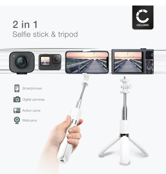 Cellonic Kijek do selfie 2 w 1 i statyw