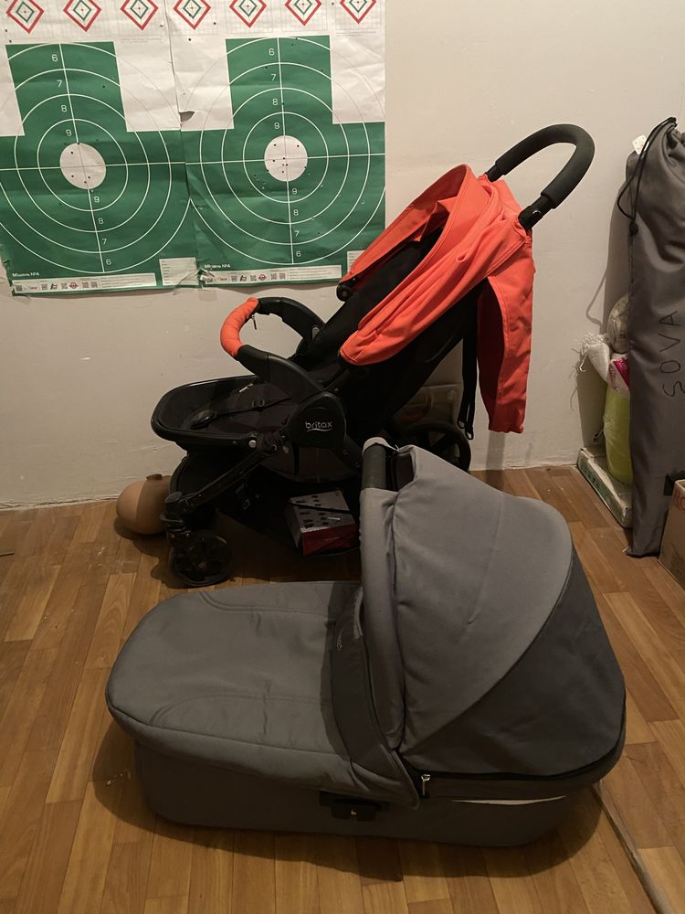 Каляска з люлькою britax b agile plus