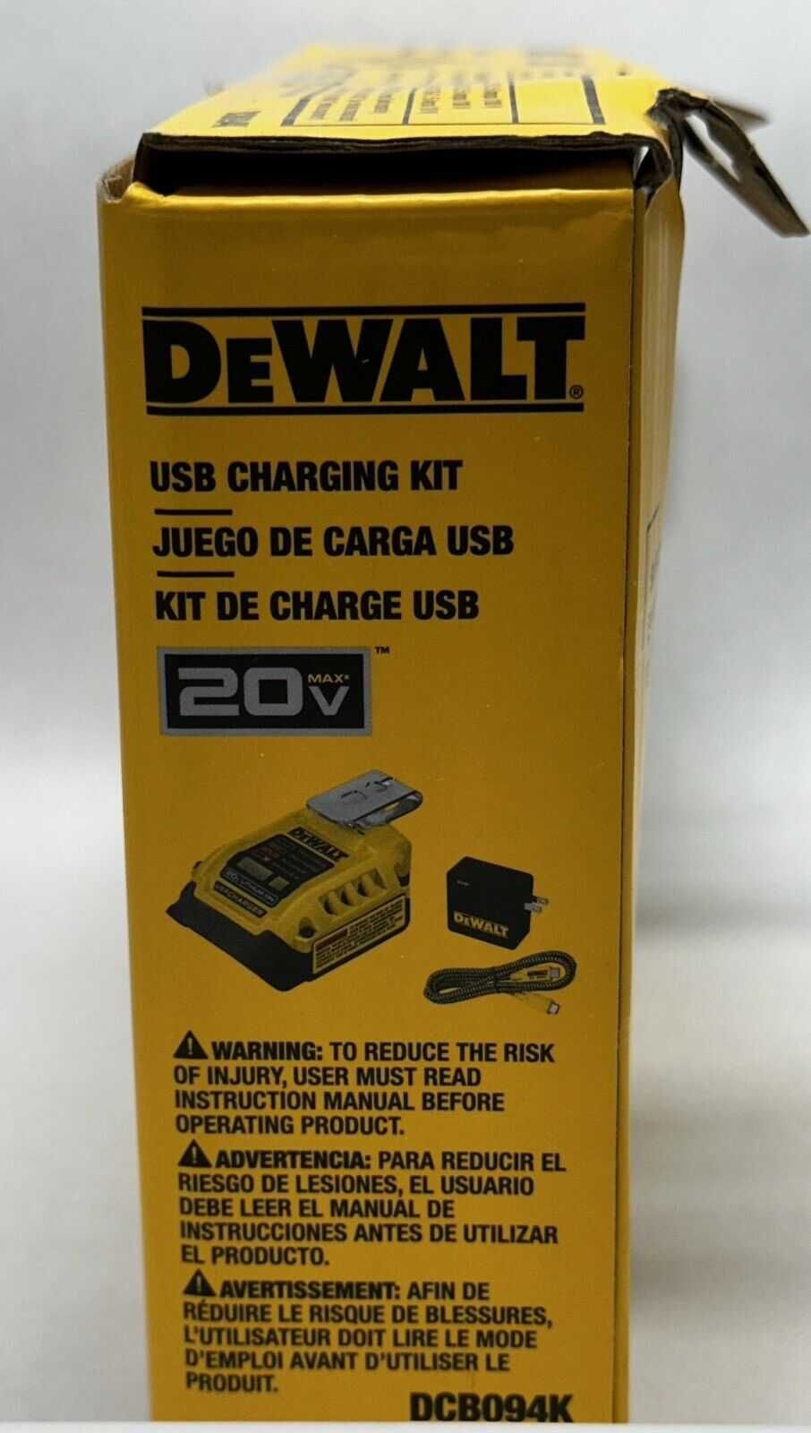 Зарядное устройство-USB адаптер 2 в 1 DeWALT DCB094K замена DCB090