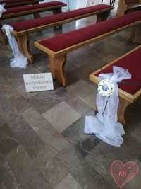 Dekoracja kościoła na Ceremonię Ślubną