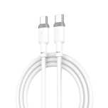 XO kabel NB208B PD USB-C - USB-C 1M 60W biały