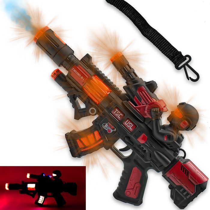 Pistolet karabin zabawka para wodna światło dźwięk mega efekty