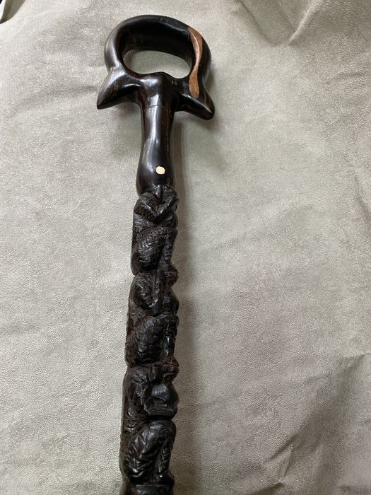 Трость деревнная с костью