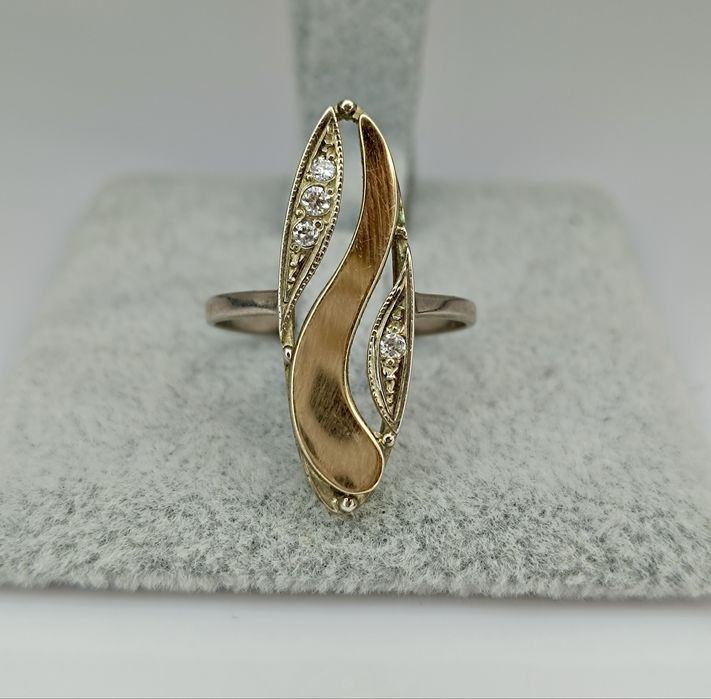 Серебряный набор серьги и кольцо 925 пробы