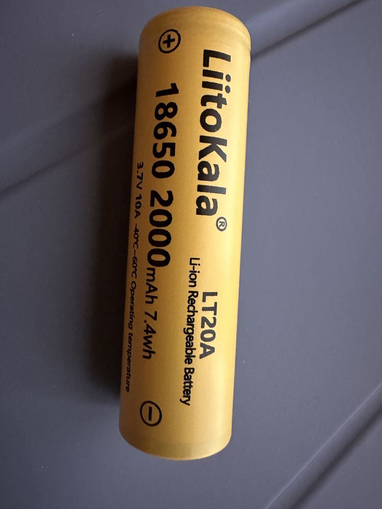 Аккумулятор 18650 li-on LitoKala 2000 mah