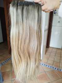 Vendo mega hair cabelo brasileiro 230g, 60cm.