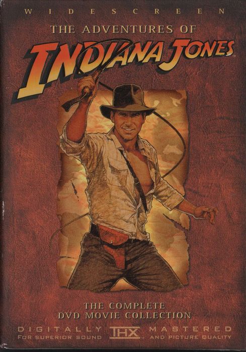 Dvd Caixa com 3 filmes de Indiana Jones + 1 disco de bónus - acção