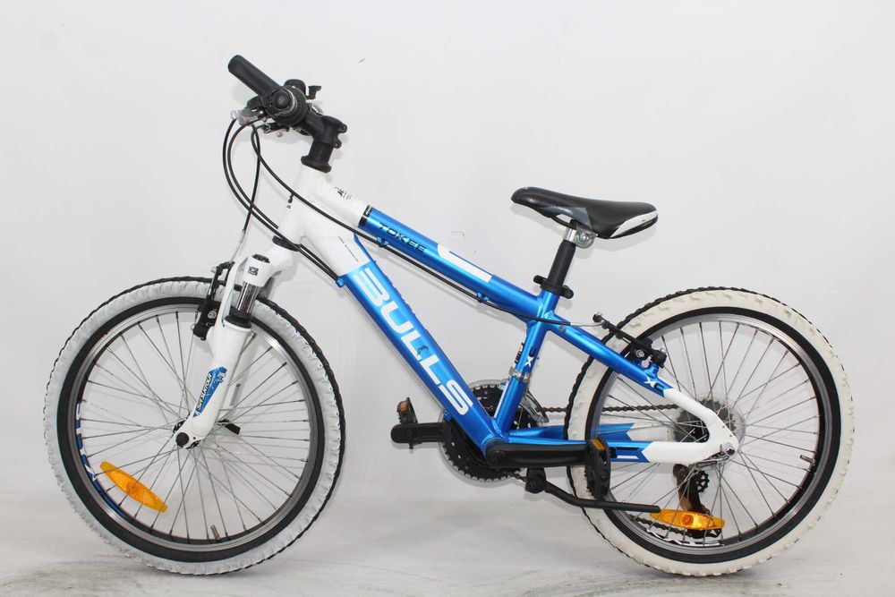 Piękny ALU Rower Dziecięcy "BULLS" Koła 20" 18 biegów