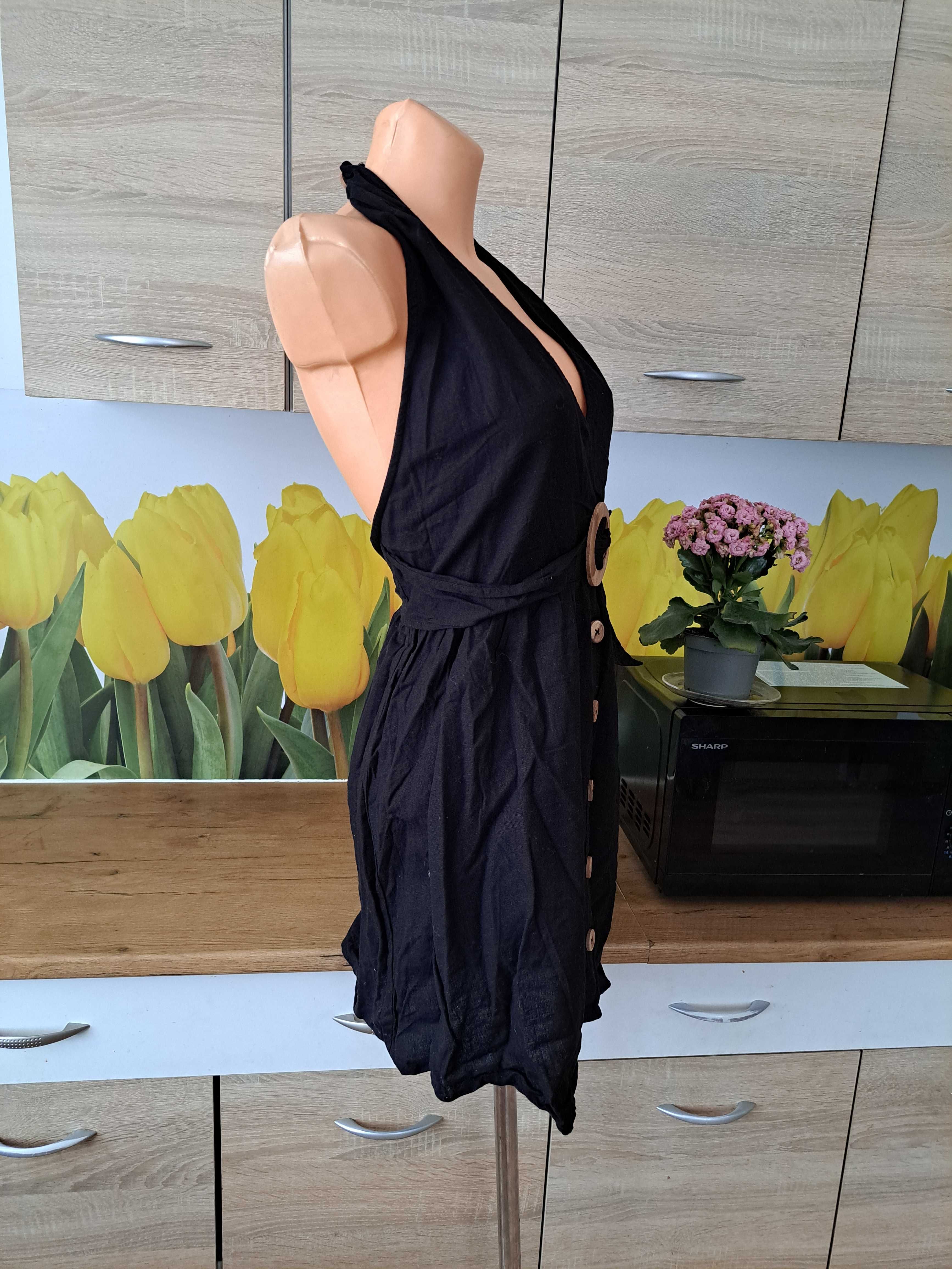 wygodna letnia mini sukienka ASOS rozmiar 42 bawełna