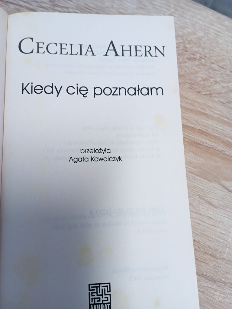 Cecylia Ahern kiedy cię poznałem