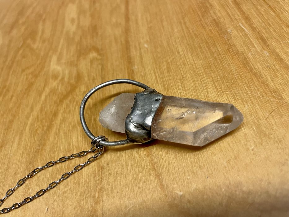 Kryształ górski naszjnik stal nierdzewna