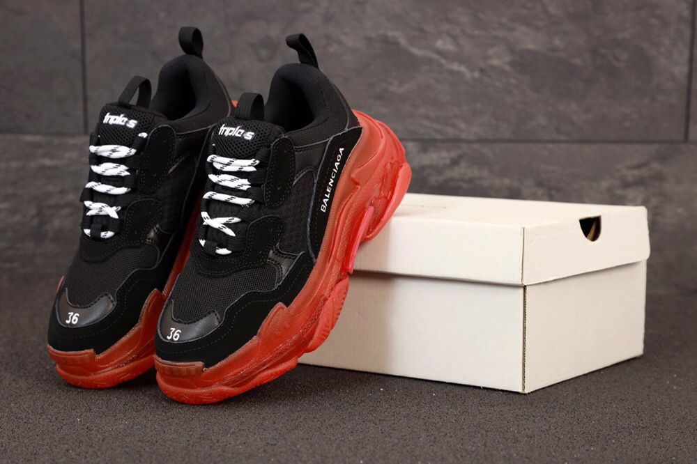 Balenciaga Triple S Black/Red 36-40 buty trampki tenisowki sneakersy