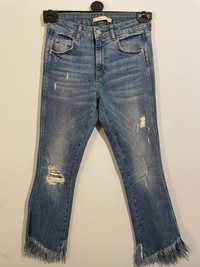 Jeans Zara bainha desfiada 36