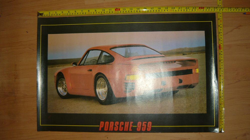 Plakat z samochodem plakaty Porsche 959