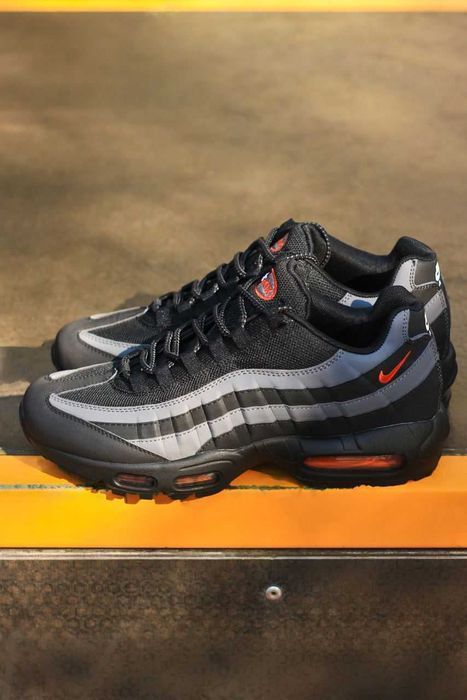Мужские кроссовки Nike Air Max 95 Black/Grey/Red. Размеры 40-45