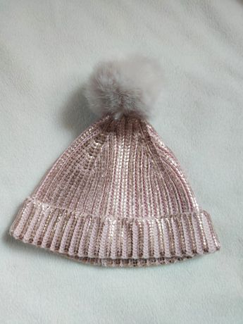 Nowa czapka z pomponem jesienna zimowa