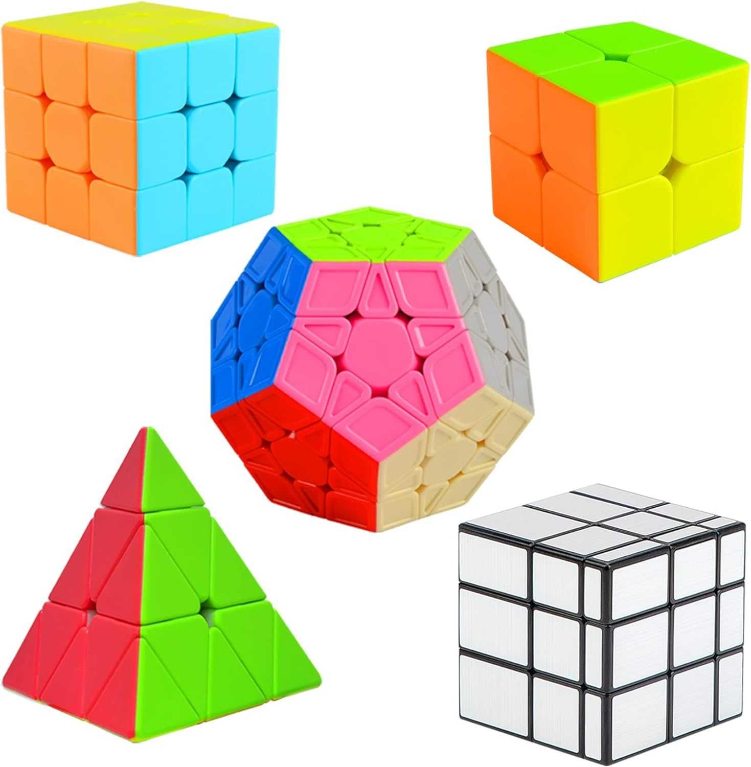 Zestaw kostek Cooja 2x2 3x3 Pyraminx Megaminx Lustrzana kostka. P768