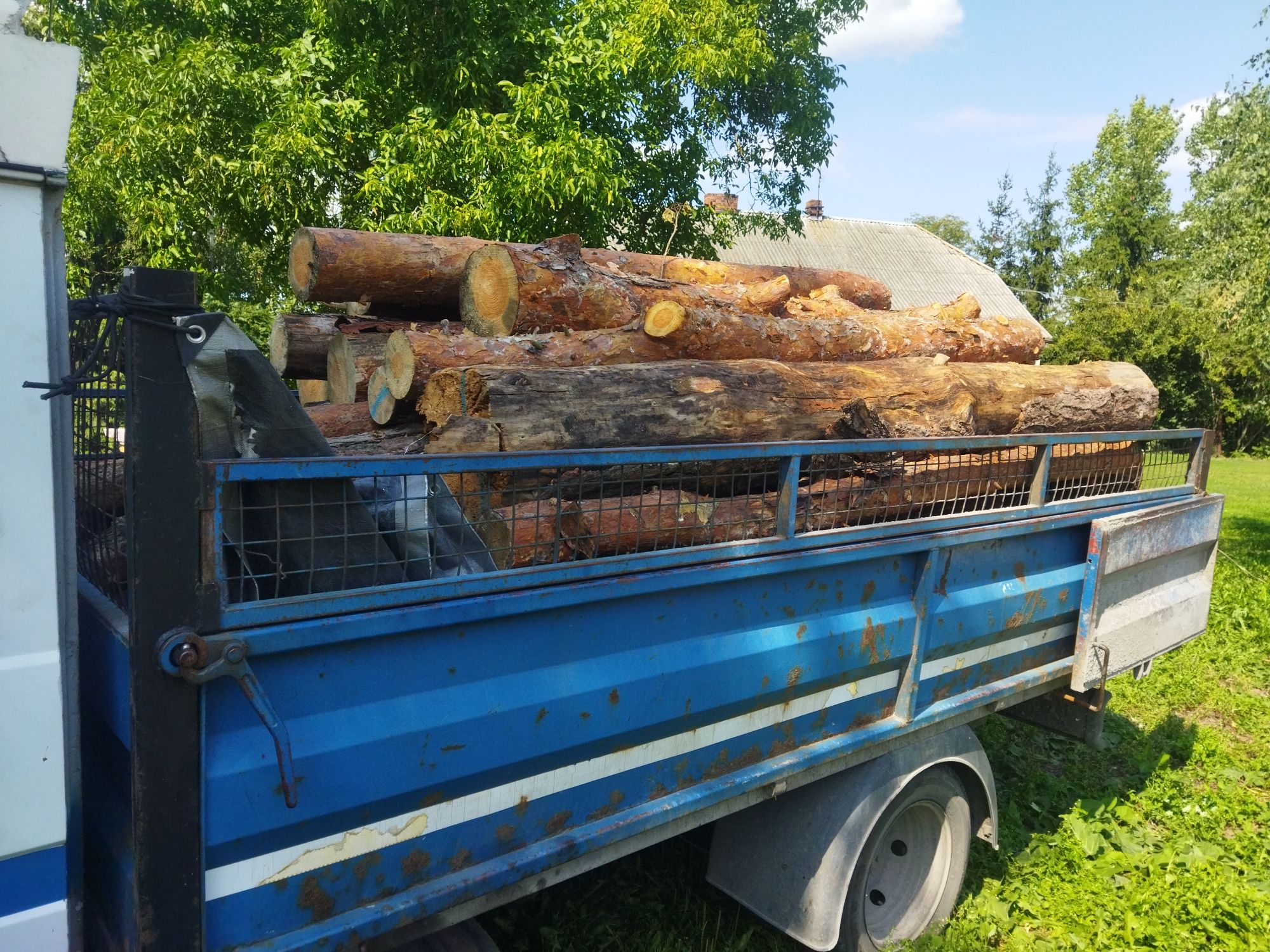 Sosna wałki  1- 2,5m opał drewno drzewo z transportem