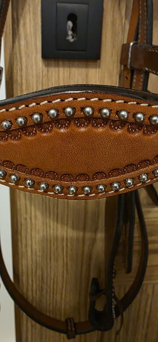 Śliczne ogłowie western