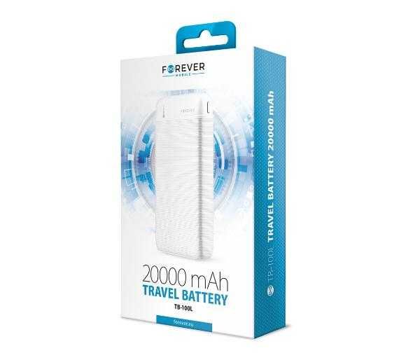Power Bank Forever TB-100L 20000mAh білий