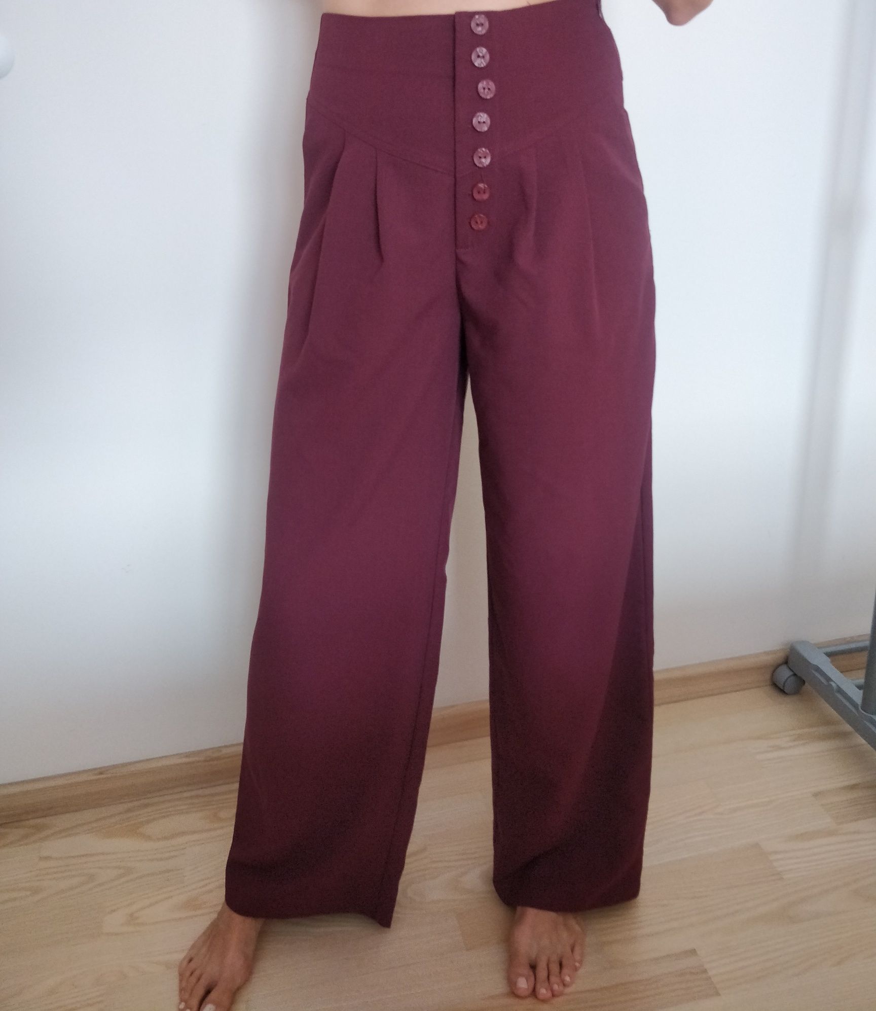 Spodnie damskie Reserved 38, bordo