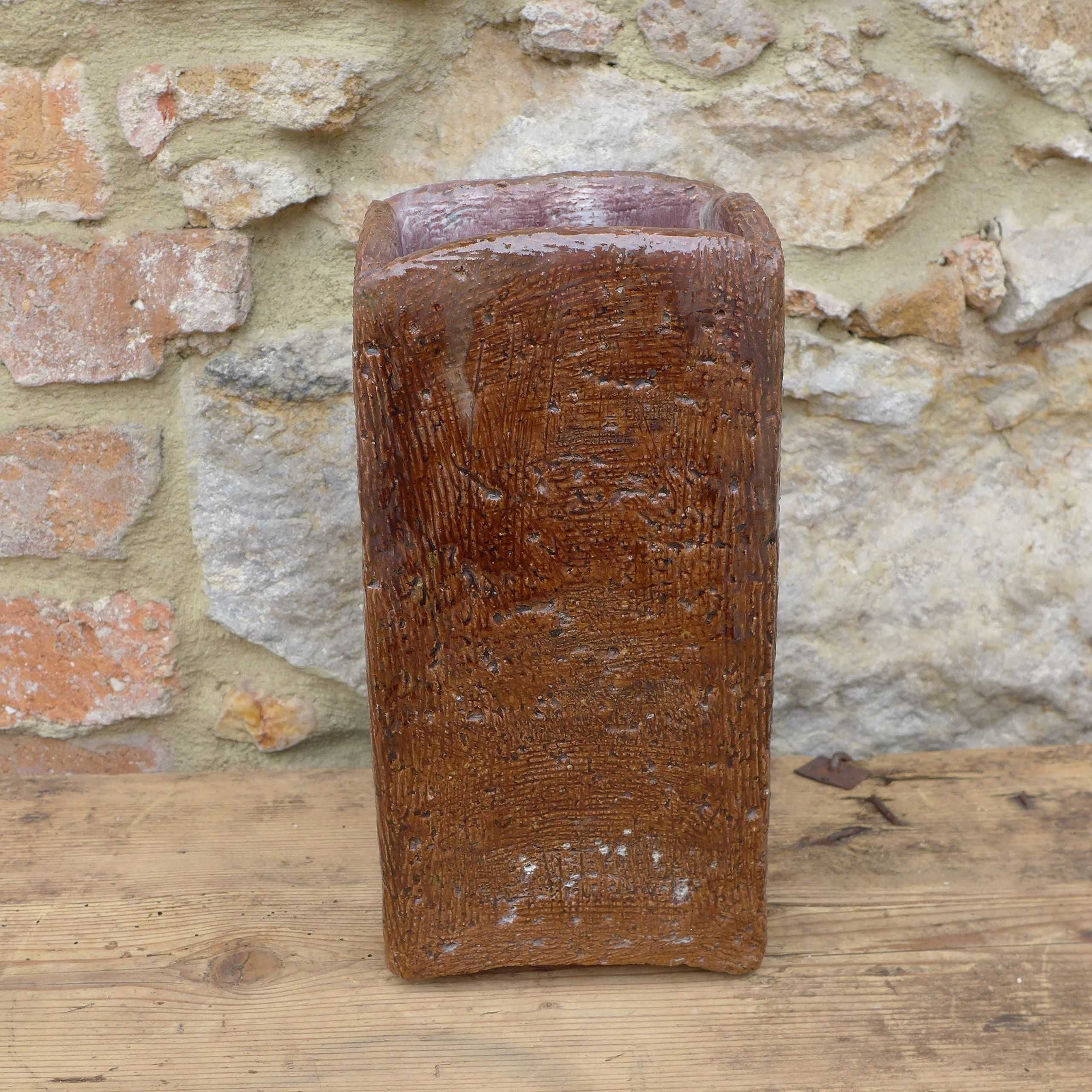 Wazon Ceramiczny Brutalizm lata 80/90 Vintage