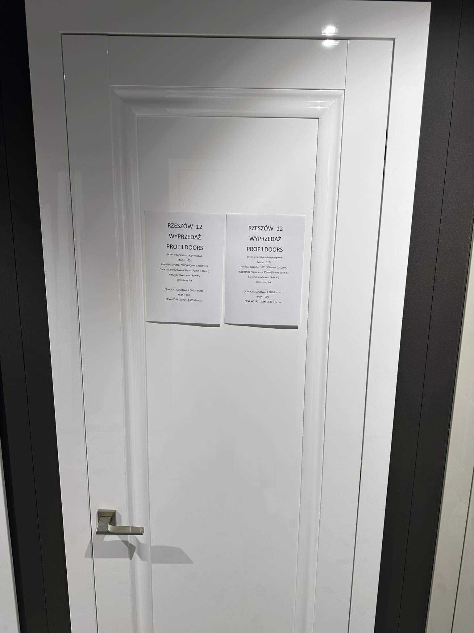Drzwi bezprzylgowe Profildoors 120L 80 prawe