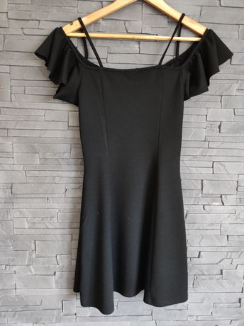Bershka S sukienka czarna