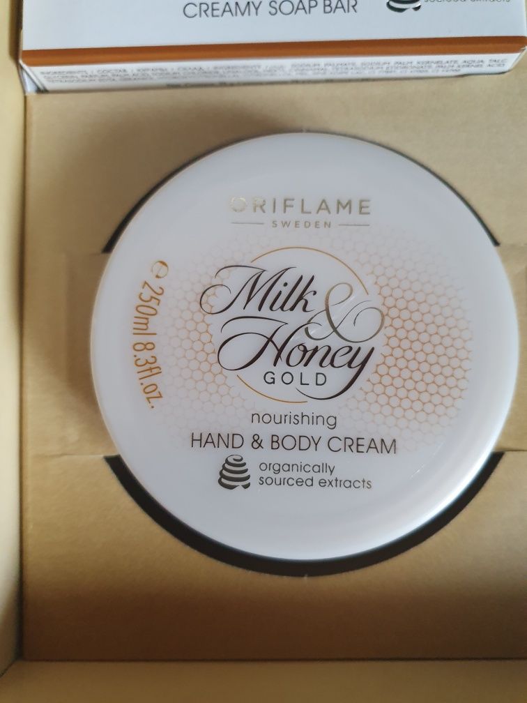 Nowy zestaw Milk&Honey  Gold Oriflame w pudełku