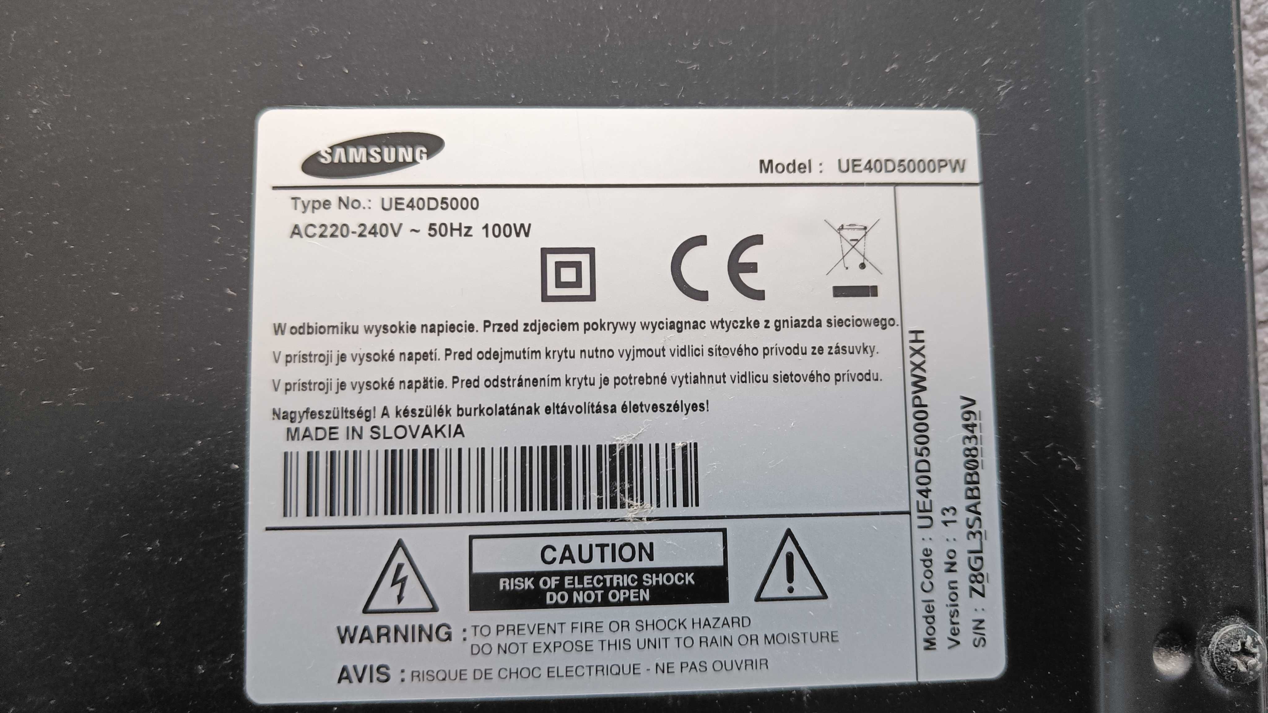 Telewizor 40" Samsung UE40D5000