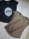 2x koszulka tshirt damski mamut garage M/L krokodyl