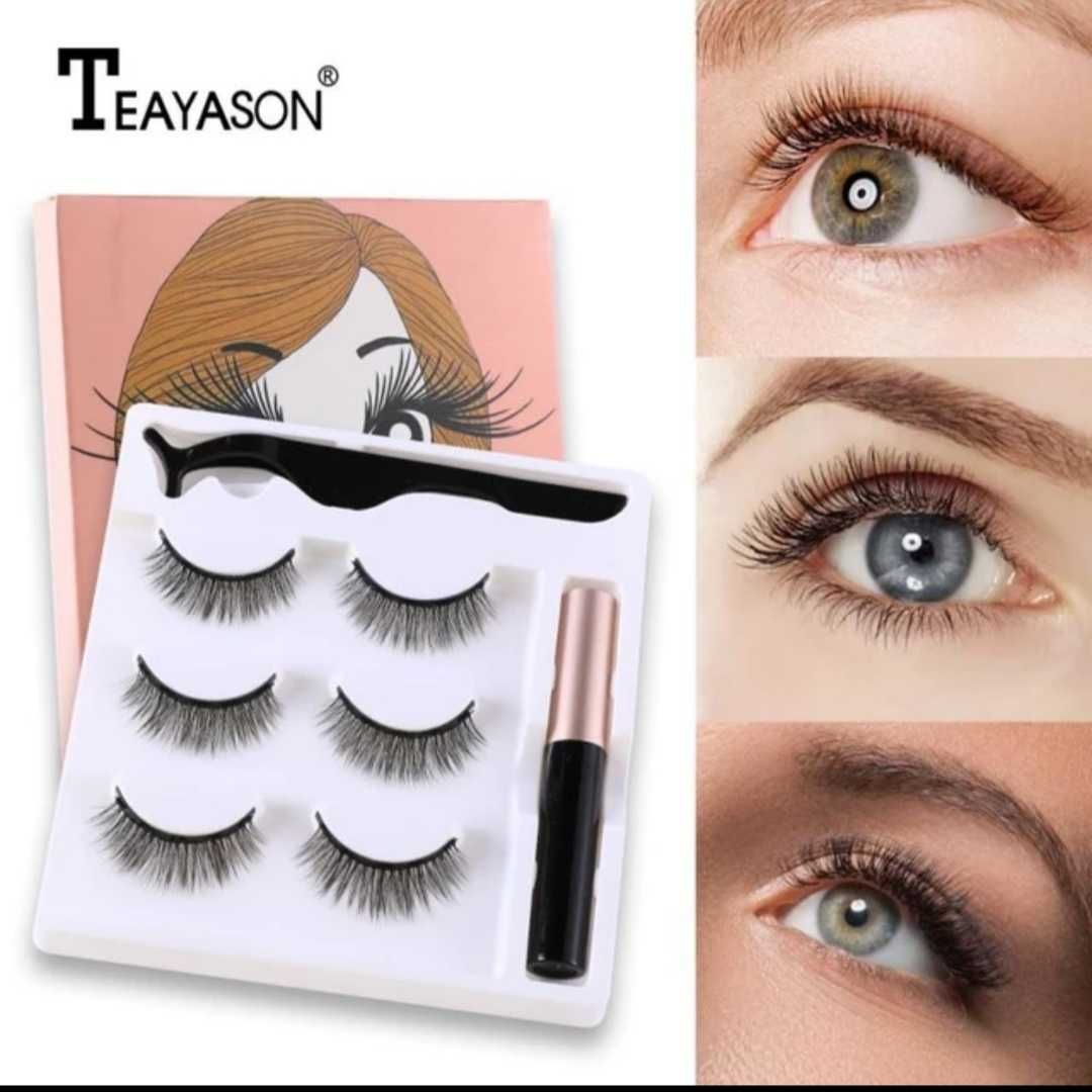 Набор ресниц Magnetic Eyelashes на магнитной подводке 3 пары