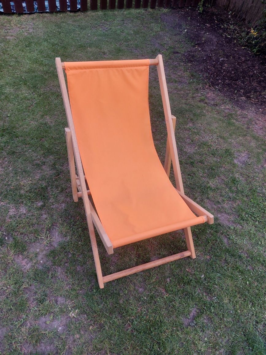 Leżak drewniany ogrodowy, plażowy