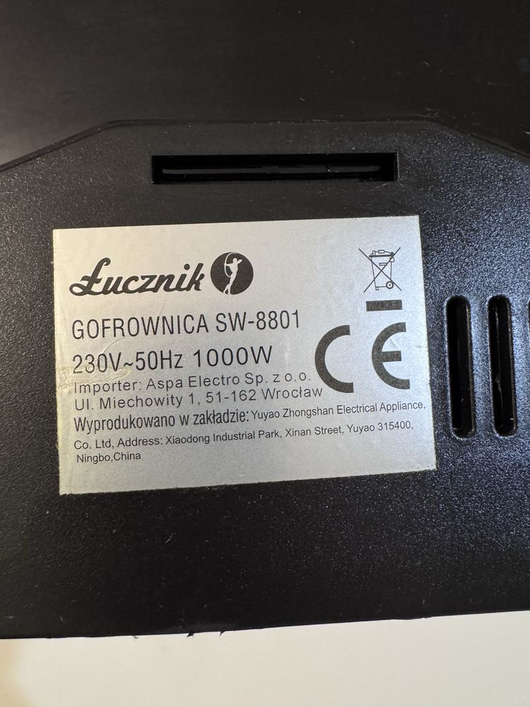 Gofrownica Łucznik 1000W