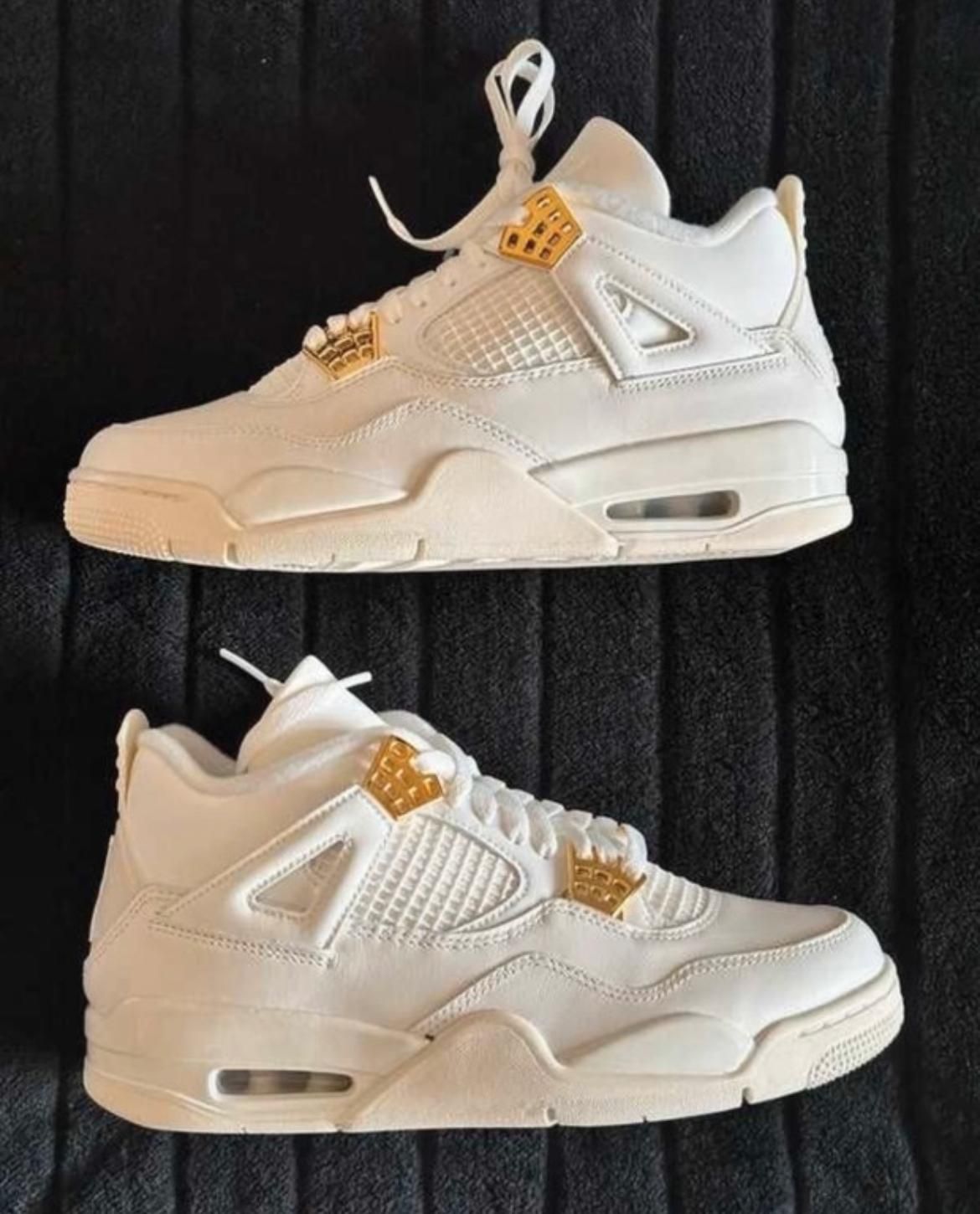 Jordany 4 całe białe obuwie dla faceta sneakers wygodne nowe 41