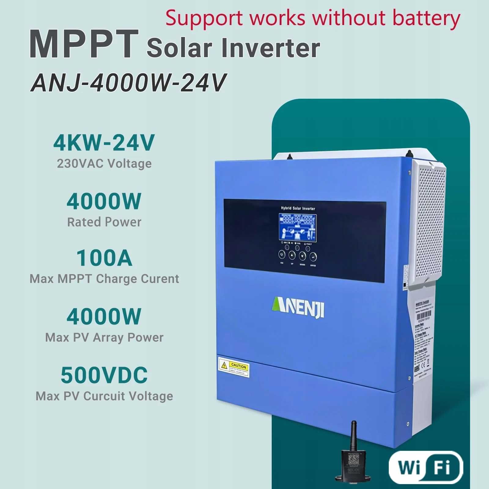 Inwerter hybrydowy ANJ-4kW-24v-WiFi