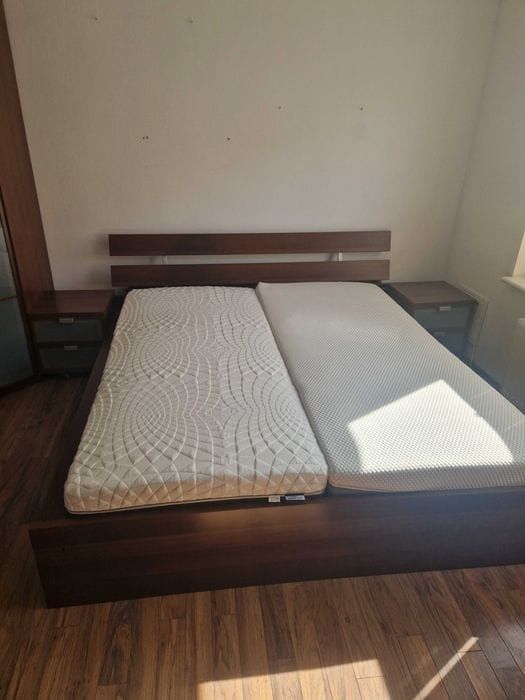 Meble do sypialni IKEA HOPEN - 2 szafy, komoda, łóżko