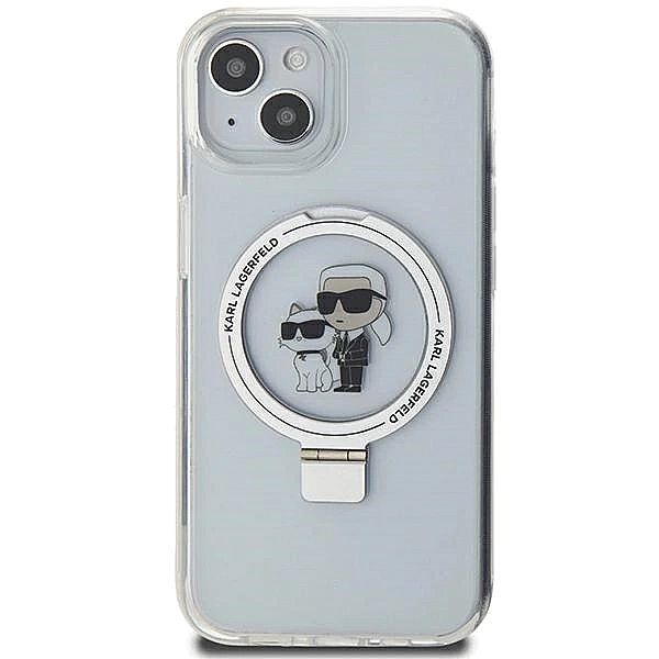 Etui Karl Lagerfeld Ring Stand Karl&Choupettte MagSafe na iPhone 15 /