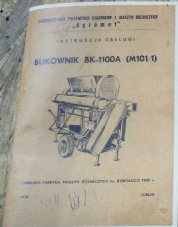 Bukownik bk1100 instrukcja obsługi bukownika