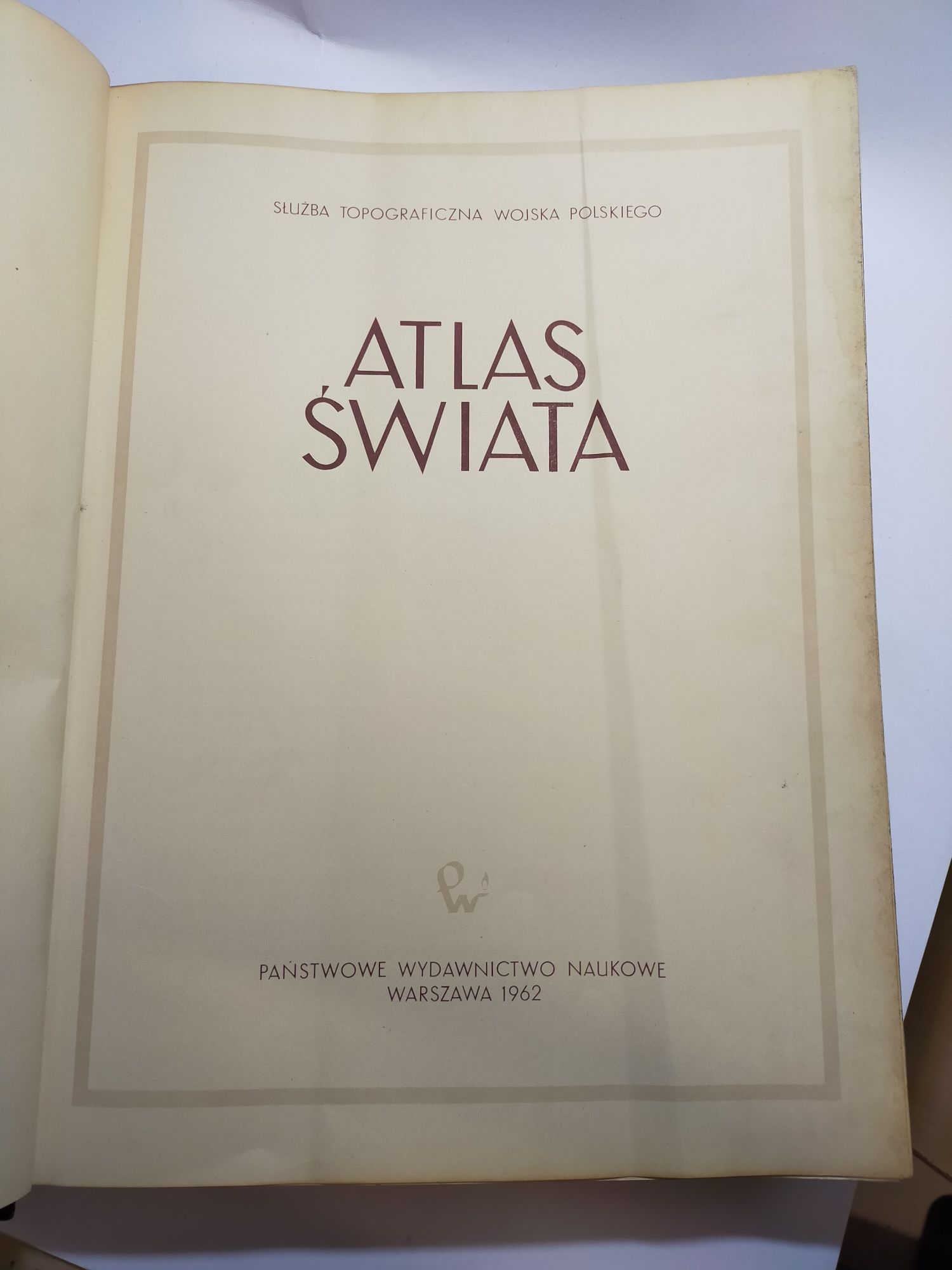 Atlas świata PWN UNIKAT wydanie zbiorowe 1962 r