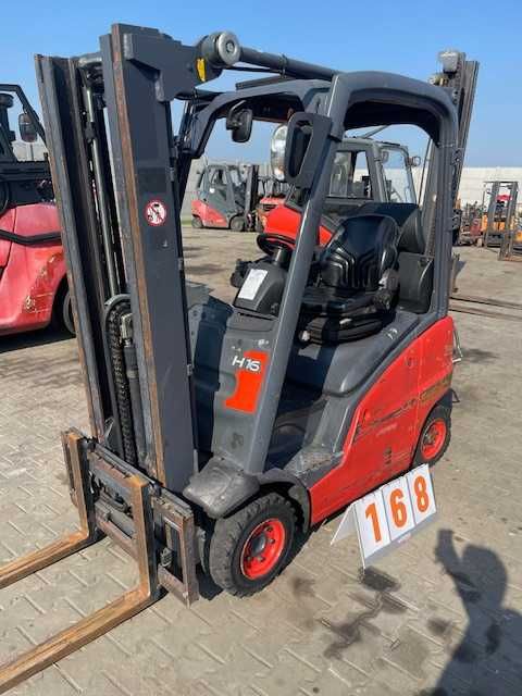 Wózek widłowy Linde udźwig 1600kg LPG GAZ H16T  2012 rok TYLKO 3000mth