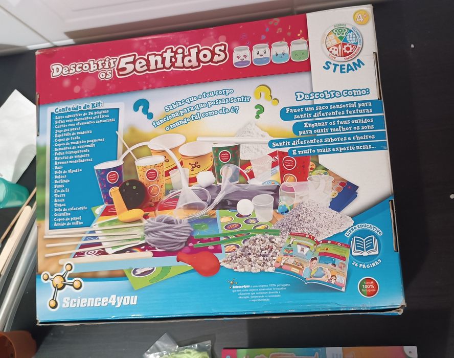 Jogo Descobrir os 5 Sentidos. 4 +