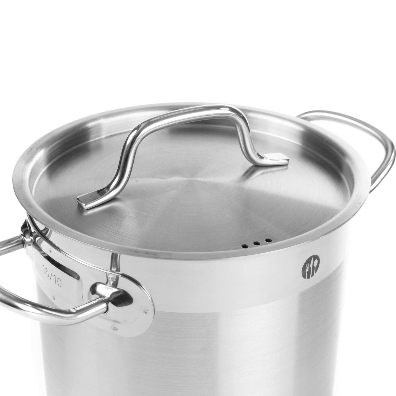 garnek średni profi line z pokrywką 2 l śr. 160 x 110 h - hendi 831007