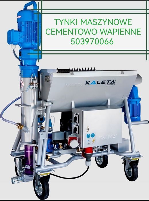 tynki maszynowe cementowo wapienne / malowanie natryskowe