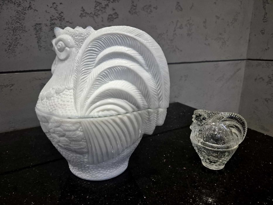 Kogut Ząbkowice duży lattimo bomboniera 23cm